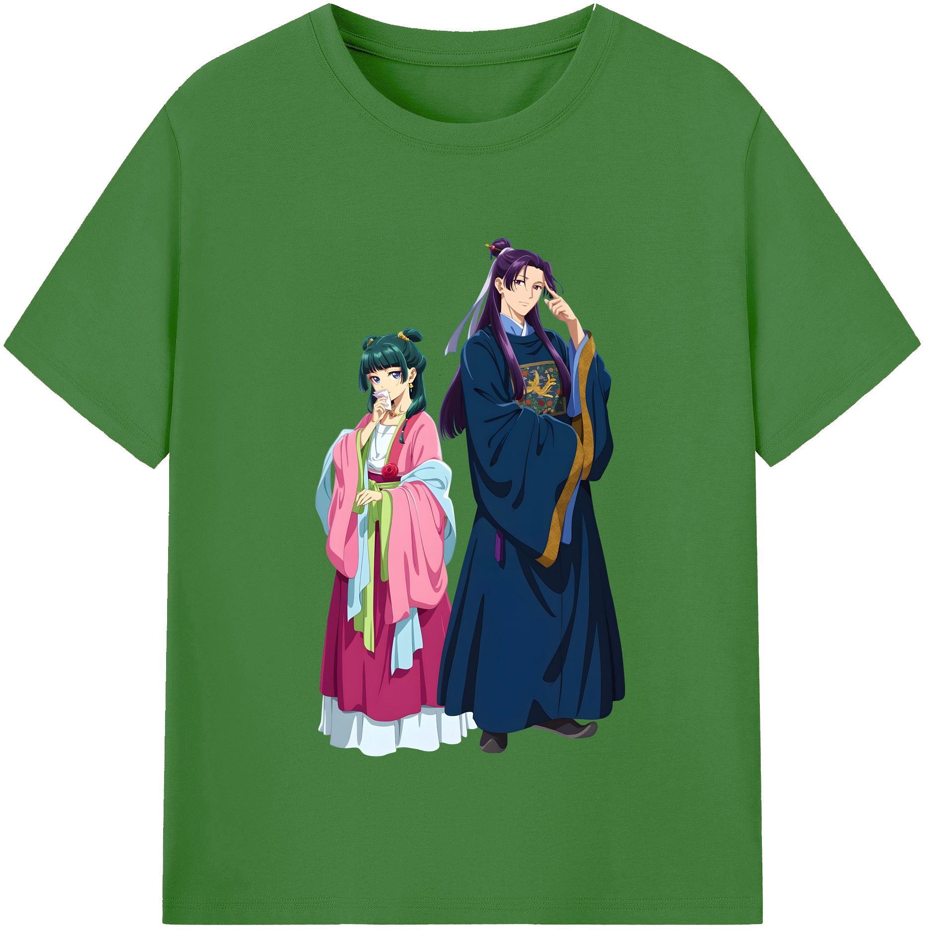 （画像用） 薬屋のひとりごと The Apothecary Diaries レディースカジュアルプリントTシャツ（綿100％）